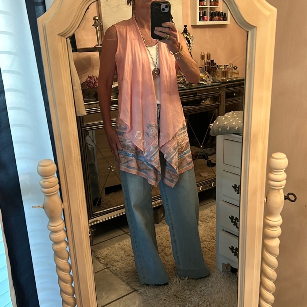 Linen Embroidered piece